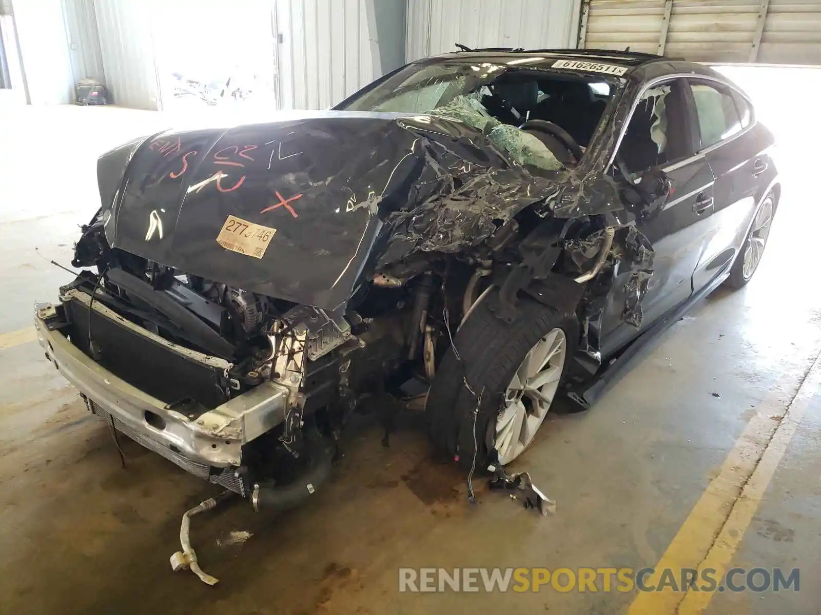 2 Photograph of a damaged car WAUANCF51LA007089 AUDI A5 2020