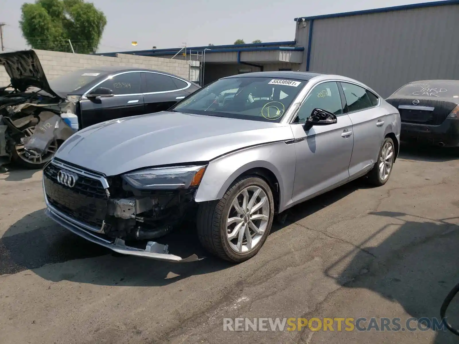 2 Photograph of a damaged car WAUANCF56LA008755 AUDI A5 2020