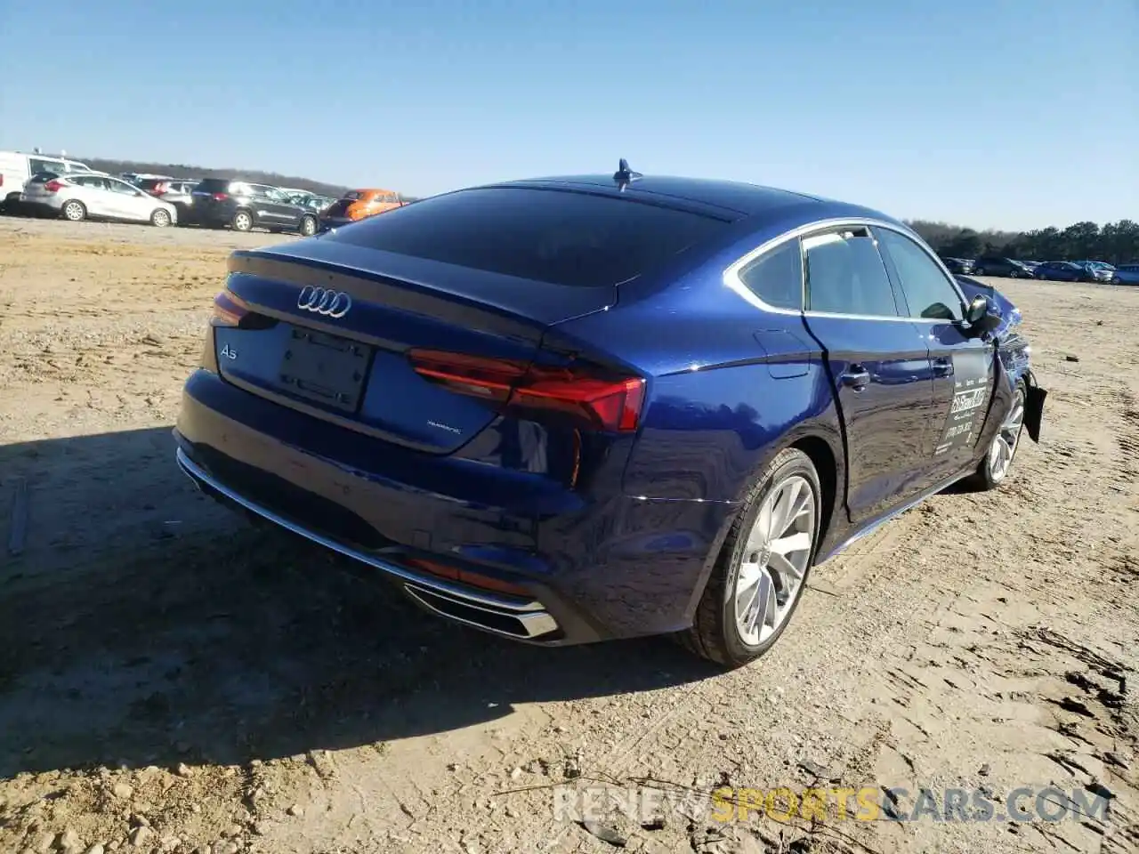 4 Photograph of a damaged car WAUCNCF50LA001275 AUDI A5 2020