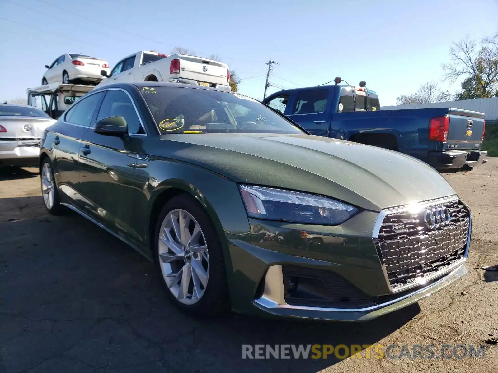 1 Photograph of a damaged car WAUCNCF50LA010168 AUDI A5 2020