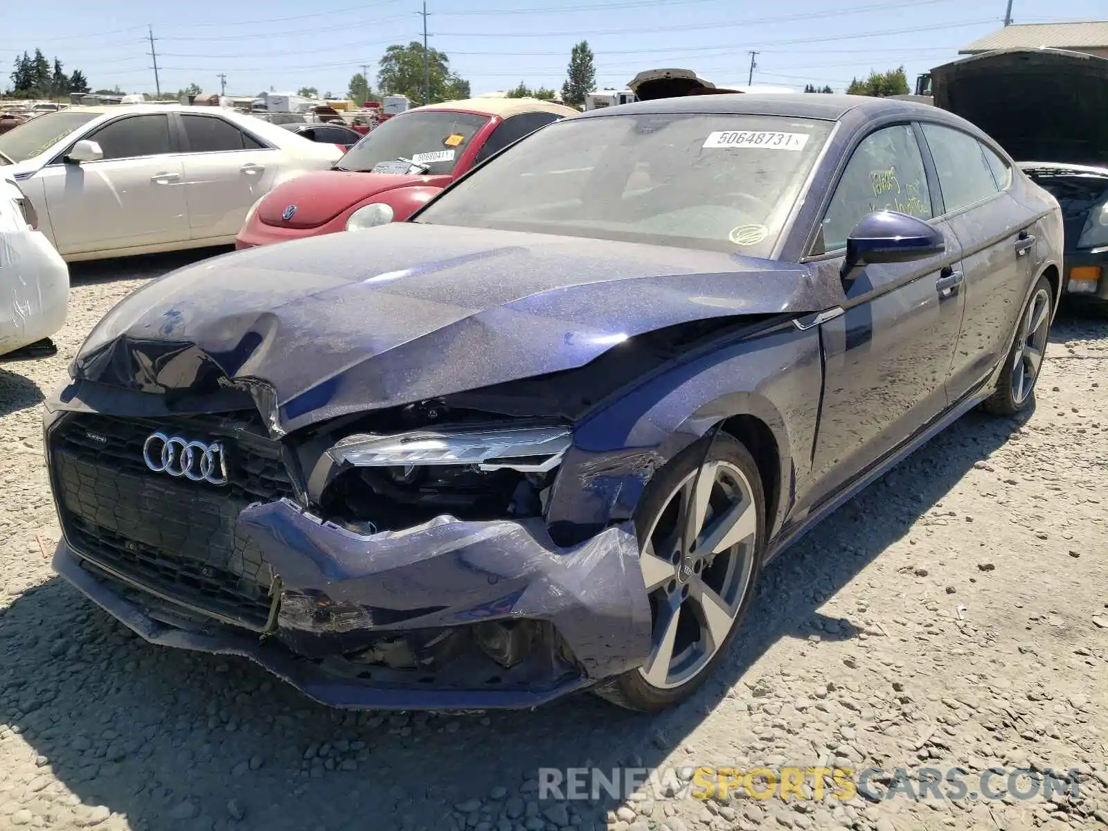 2 Photograph of a damaged car WAUCNCF50LA010820 AUDI A5 2020