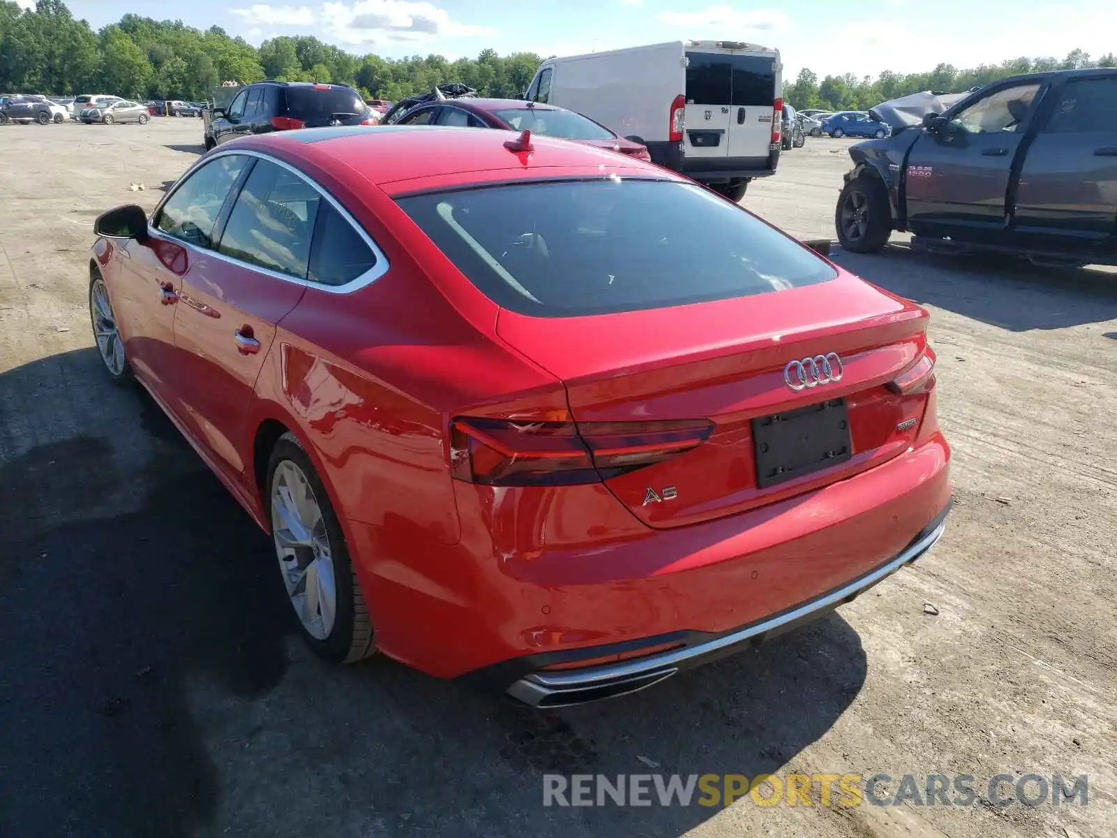 3 Photograph of a damaged car WAUCNCF51LA016481 AUDI A5 2020