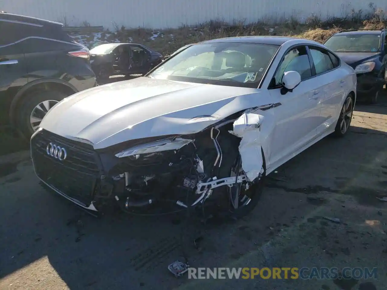 2 Photograph of a damaged car WAUCNCF53LA001321 AUDI A5 2020