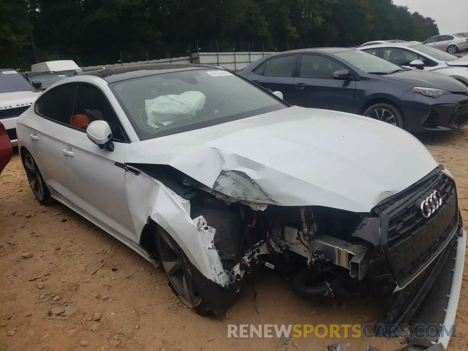 1 Photograph of a damaged car WAUCNCF54LA001389 AUDI A5 2020