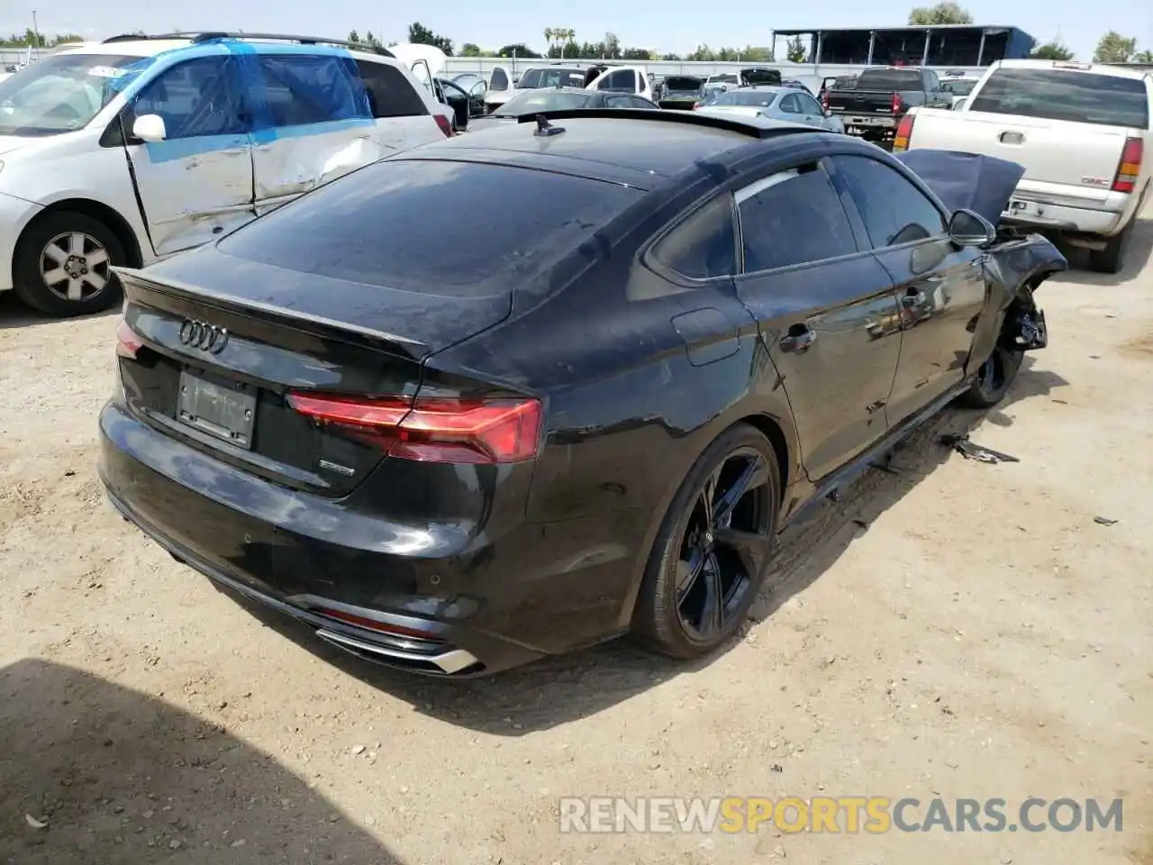 4 Photograph of a damaged car WAUCNCF54LA006849 AUDI A5 2020