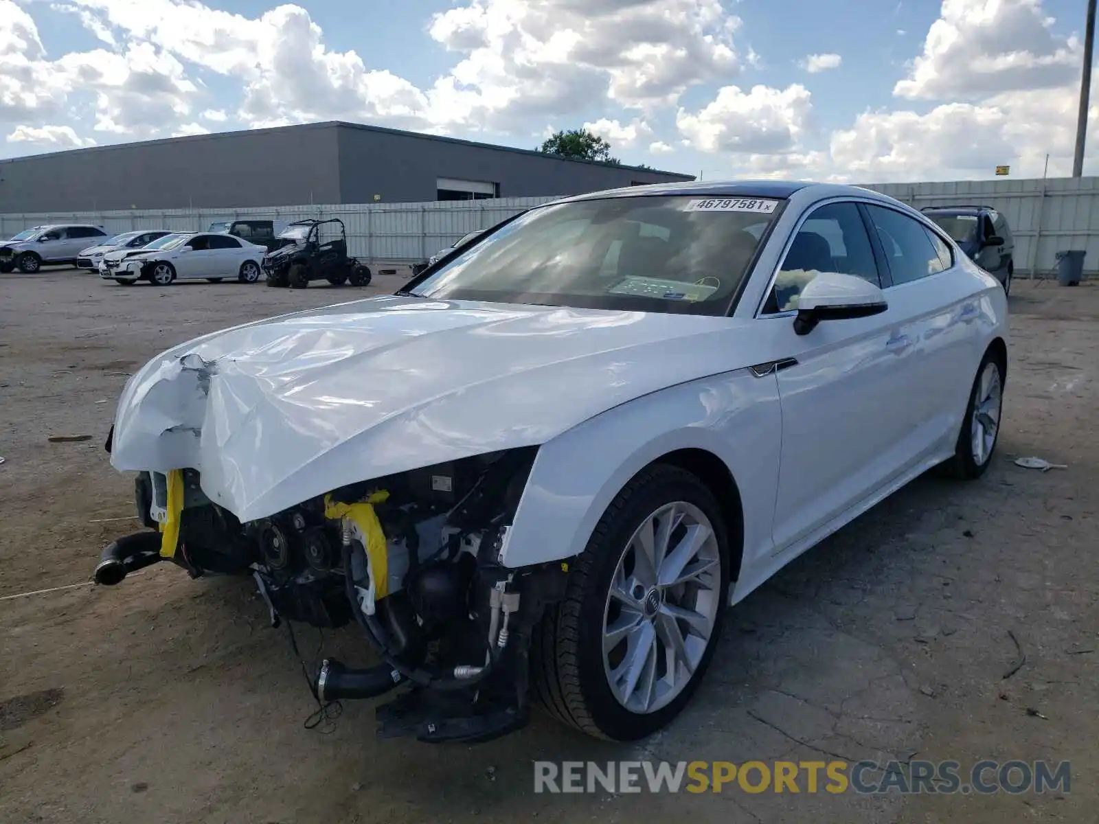 2 Photograph of a damaged car WAUCNCF54LA018144 AUDI A5 2020