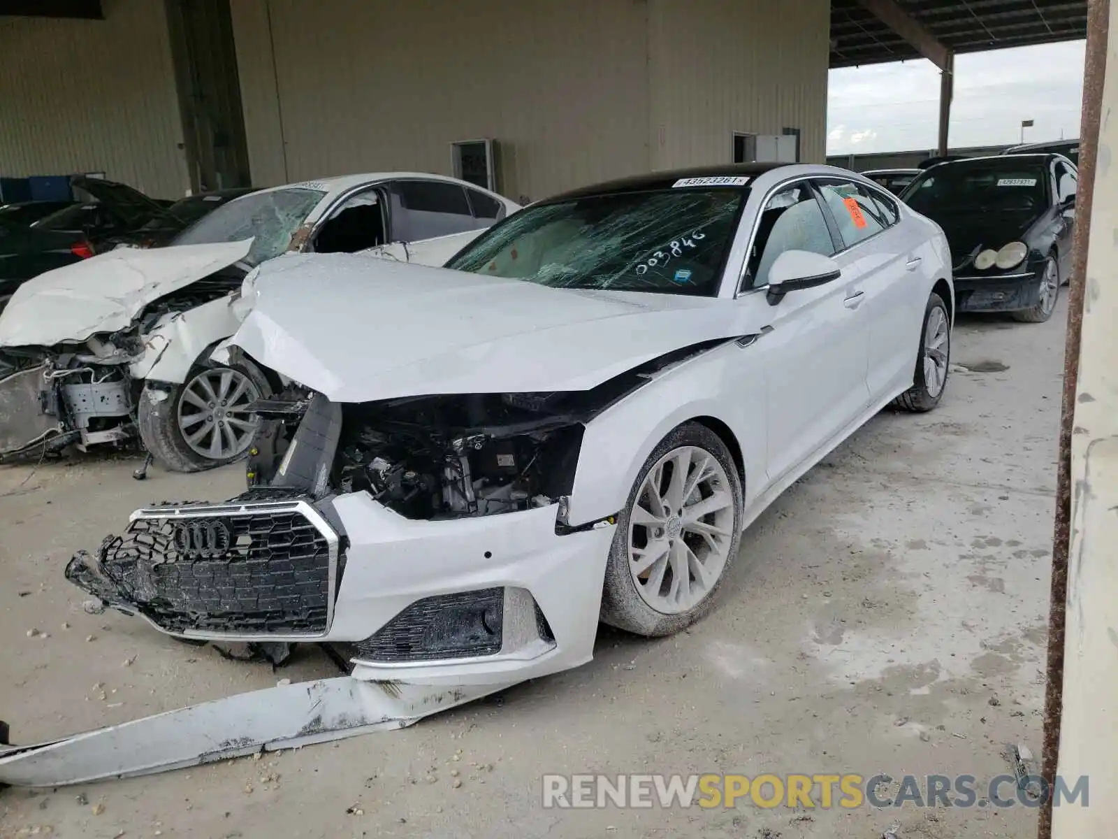 2 Photograph of a damaged car WAUCNCF55LA003846 AUDI A5 2020