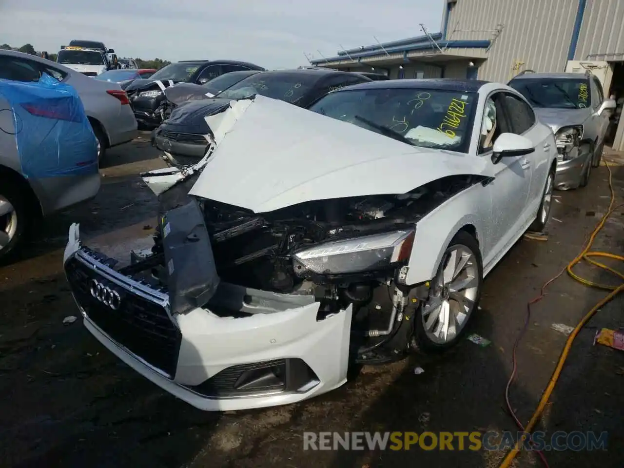 2 Photograph of a damaged car WAUCNCF56LA017027 AUDI A5 2020