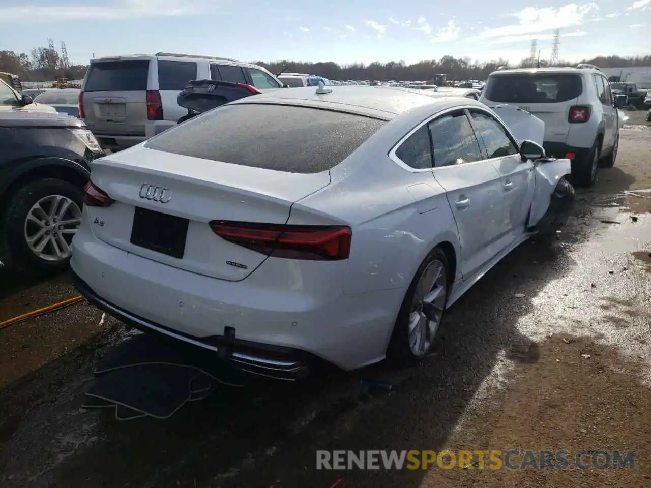 4 Photograph of a damaged car WAUCNCF56LA017027 AUDI A5 2020