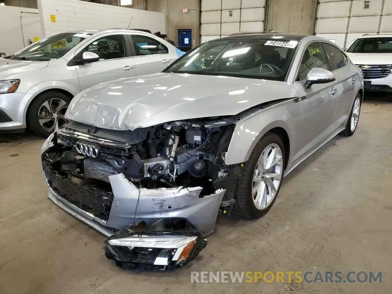 2 Photograph of a damaged car WAUCNCF58LA020625 AUDI A5 2020