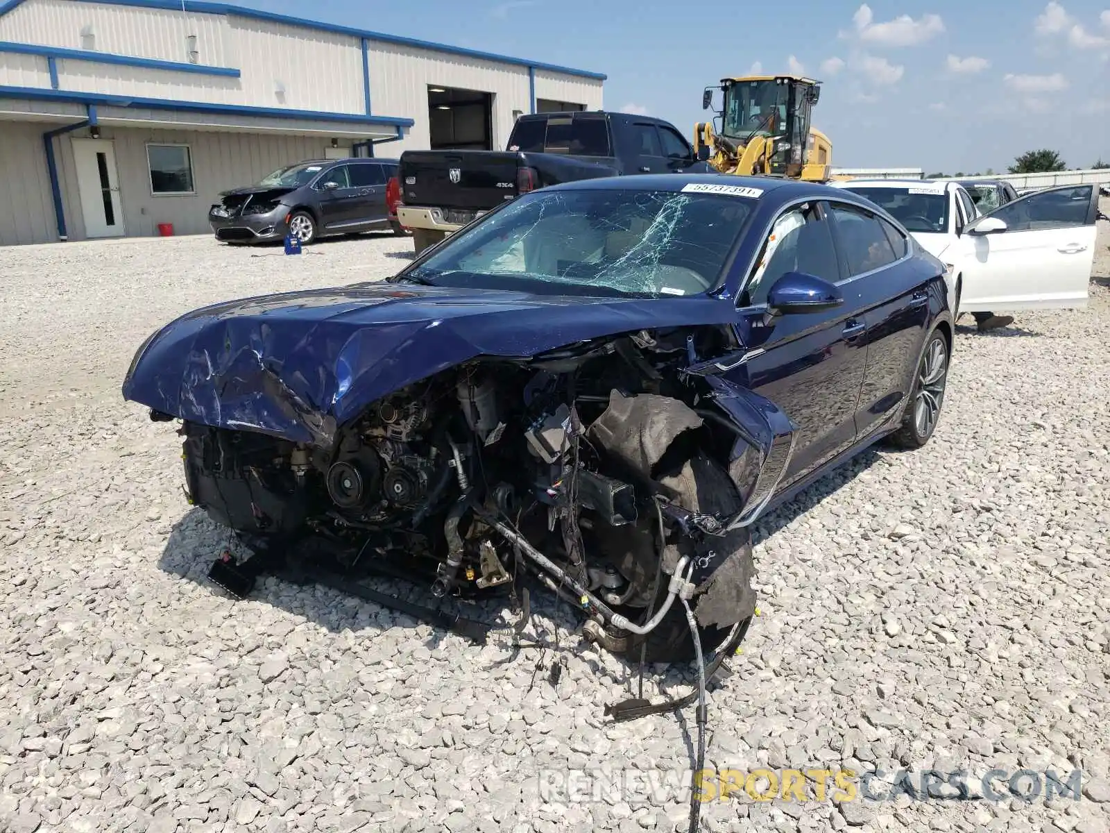 2 Photograph of a damaged car WAUCNCF59LA003087 AUDI A5 2020