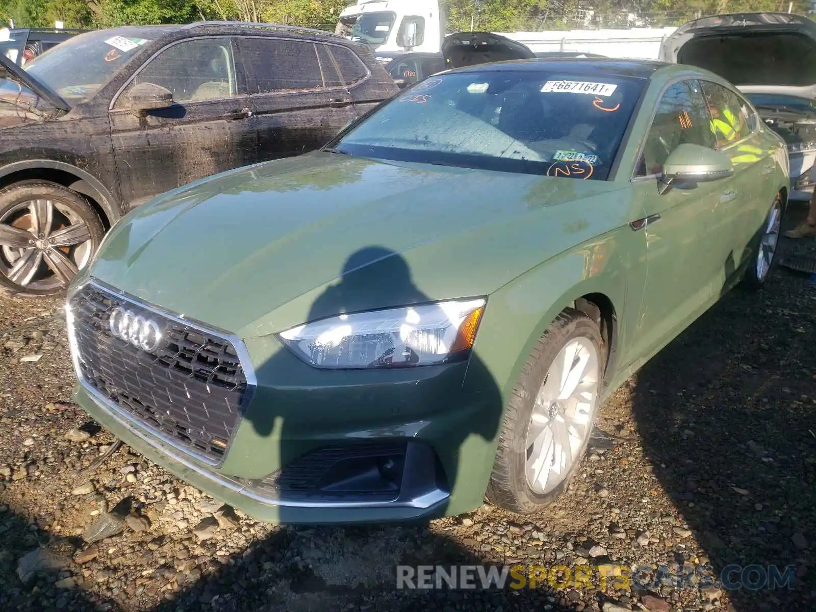 2 Photograph of a damaged car WAUCNCF59LA014638 AUDI A5 2020