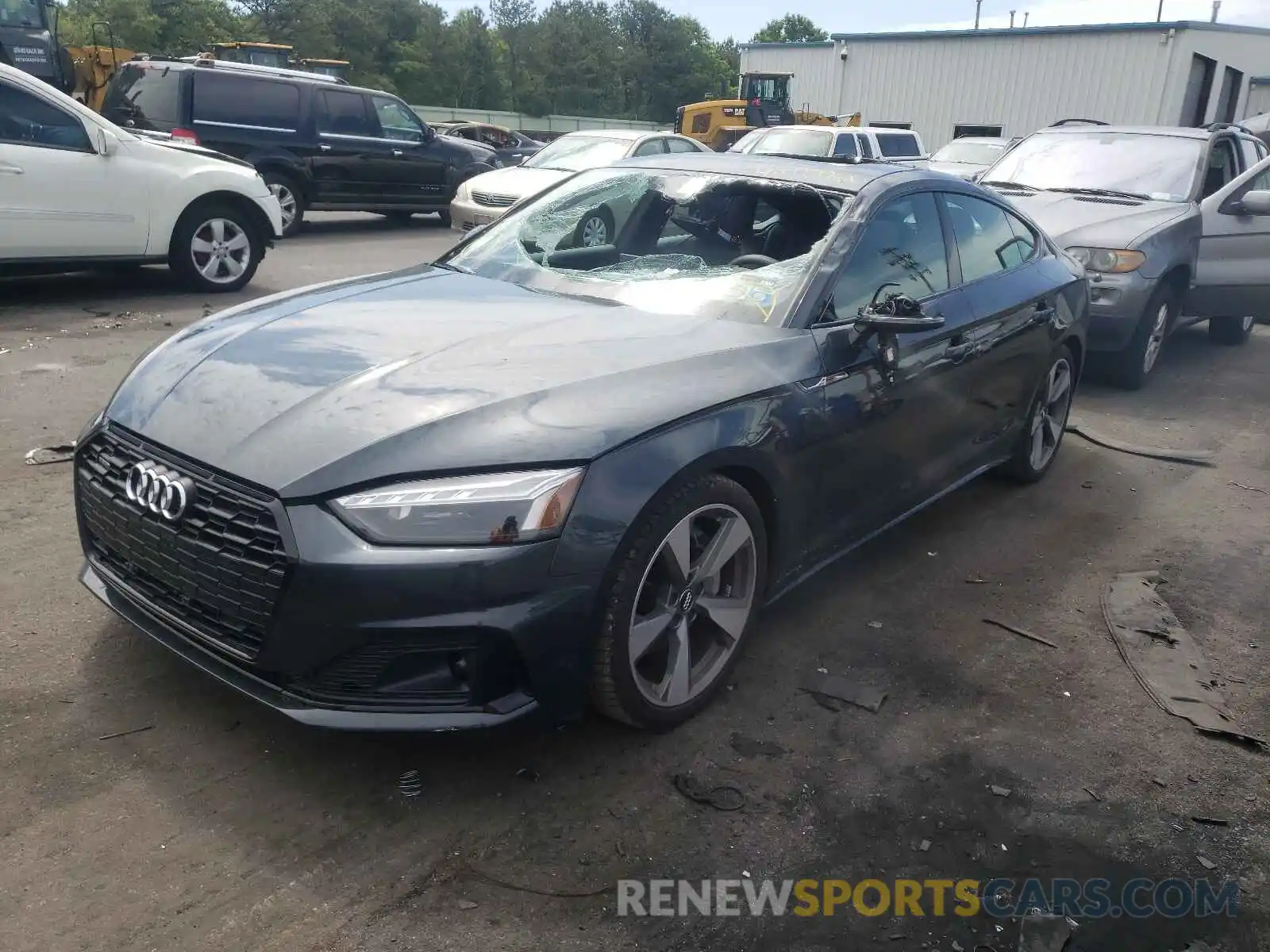 2 Photograph of a damaged car WAUCNCF5XLA002546 AUDI A5 2020