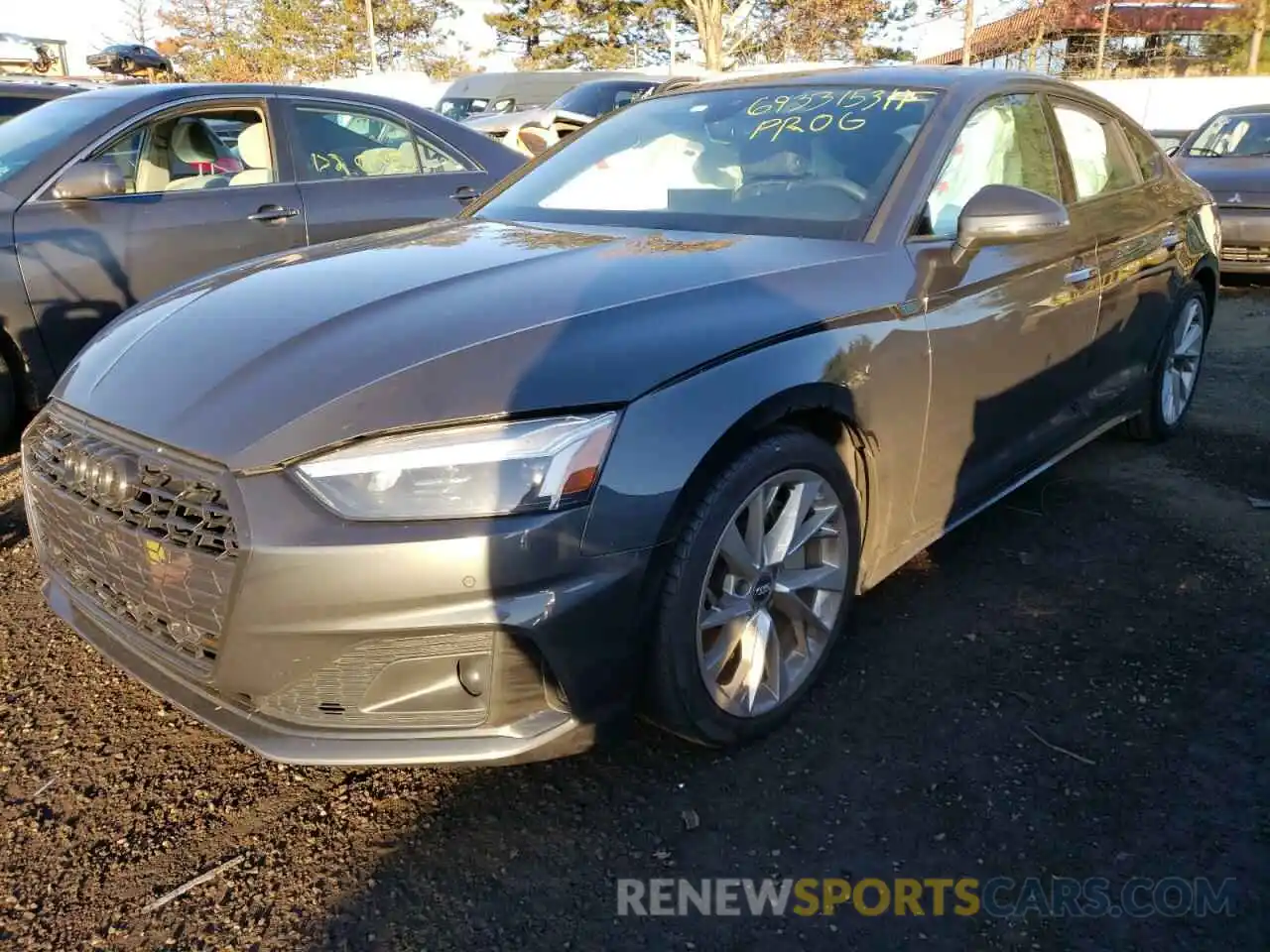 2 Photograph of a damaged car WAUCNCF5XLA014423 AUDI A5 2020