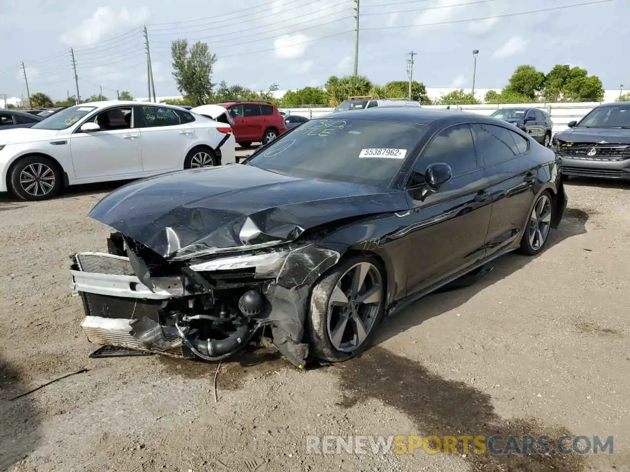 2 Photograph of a damaged car WAUCNCF5XLA017239 AUDI A5 2020