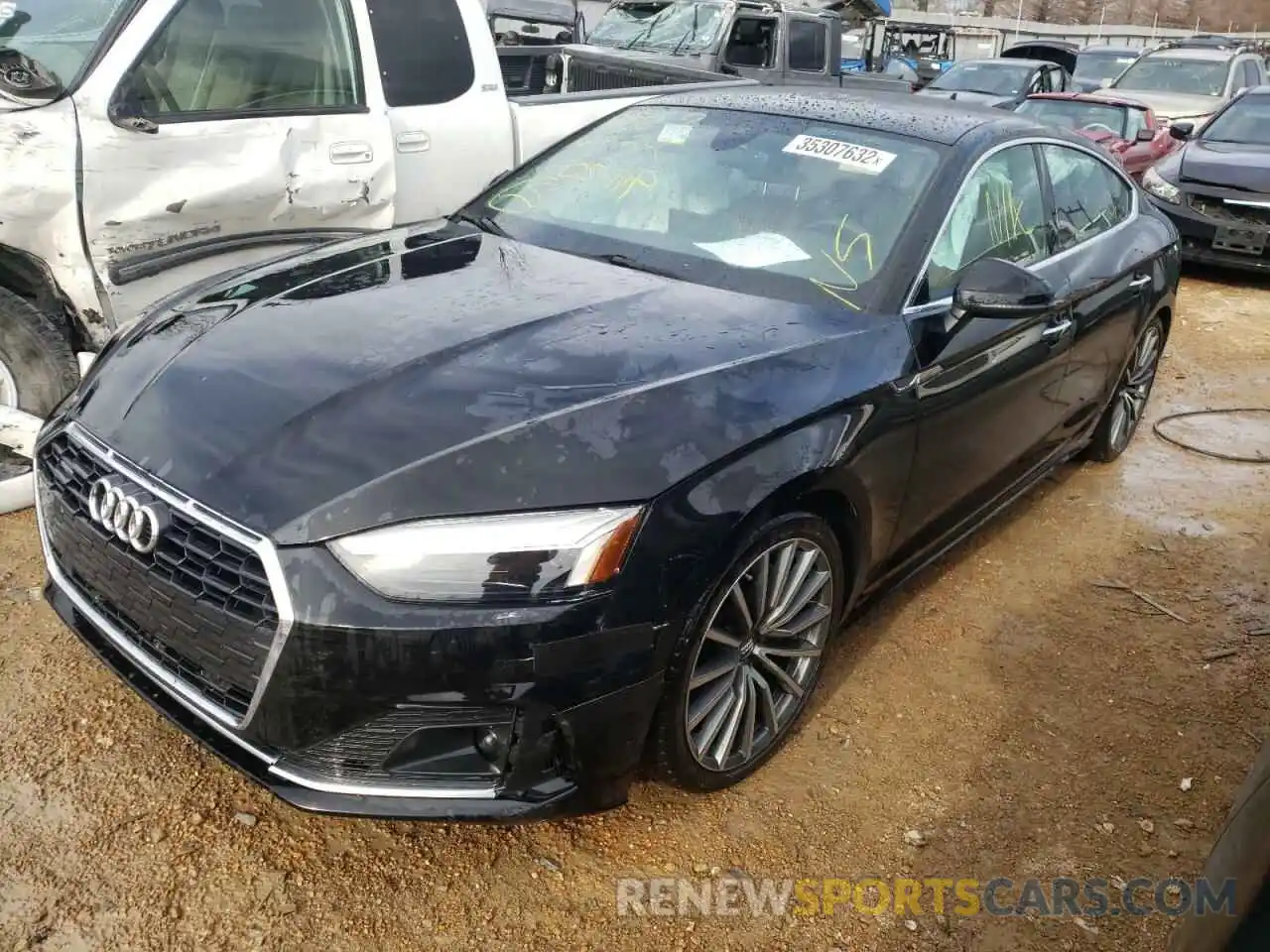 2 Photograph of a damaged car WAUCNDF59LA009462 AUDI A5 2020