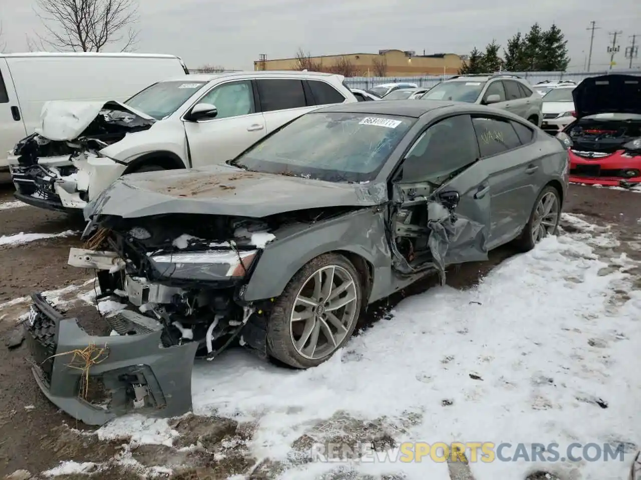 2 Photograph of a damaged car WAUENCF58LA004093 AUDI A5 2020