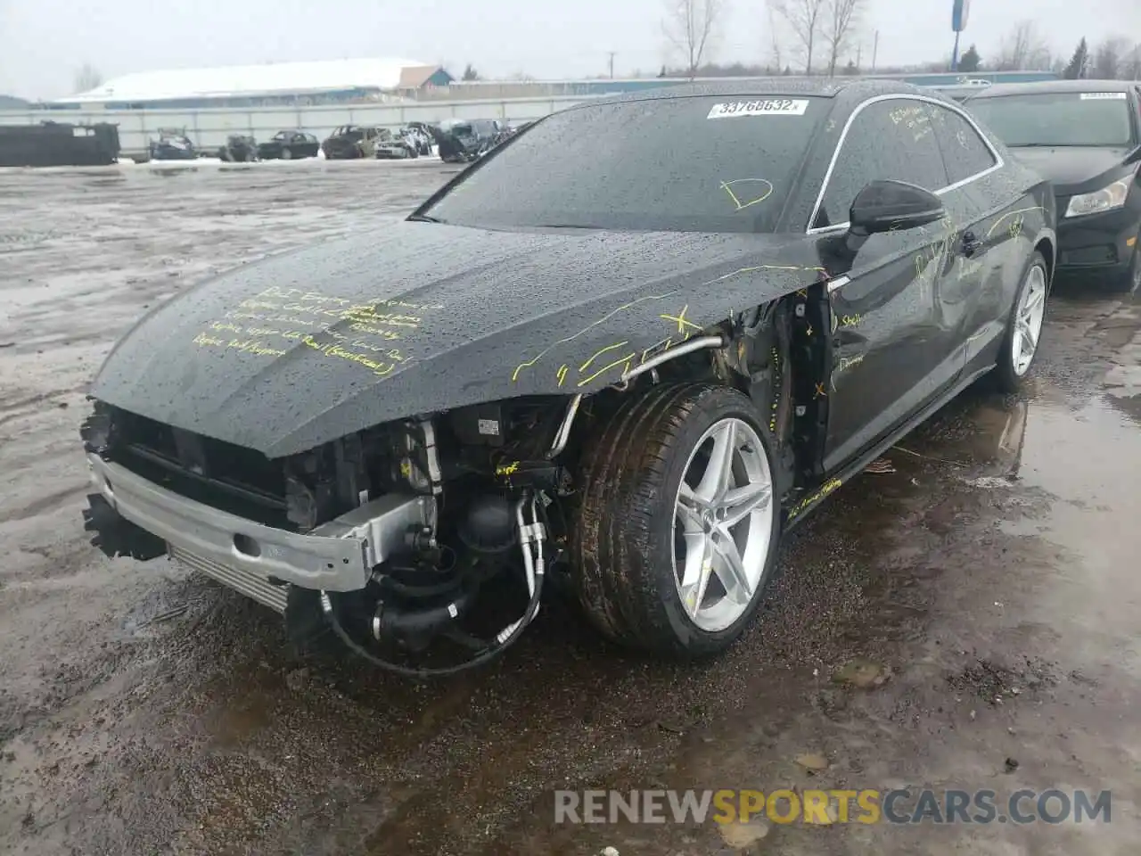 2 Photograph of a damaged car WAUSNAF52LA009314 AUDI A5 2020