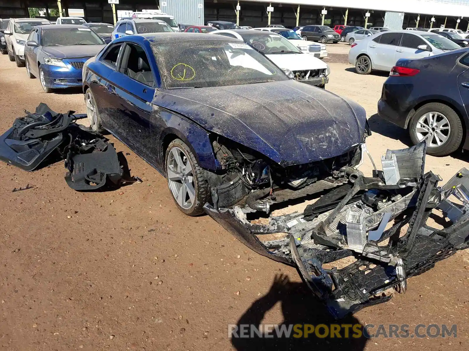 1 Photograph of a damaged car WAUTNAF52LA004067 AUDI A5 2020