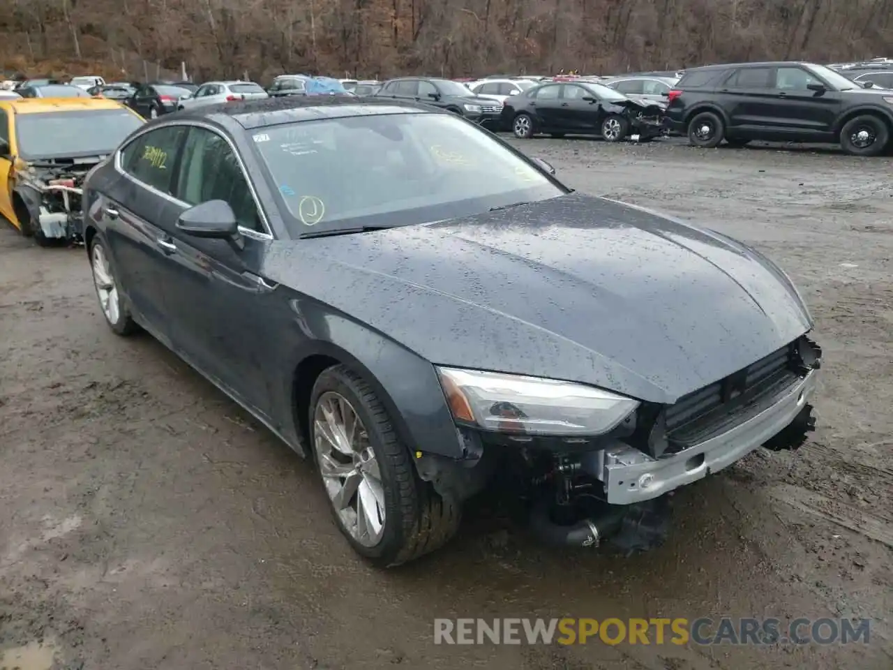 1 Photograph of a damaged car WAUABCF50MA009667 AUDI A5 2021