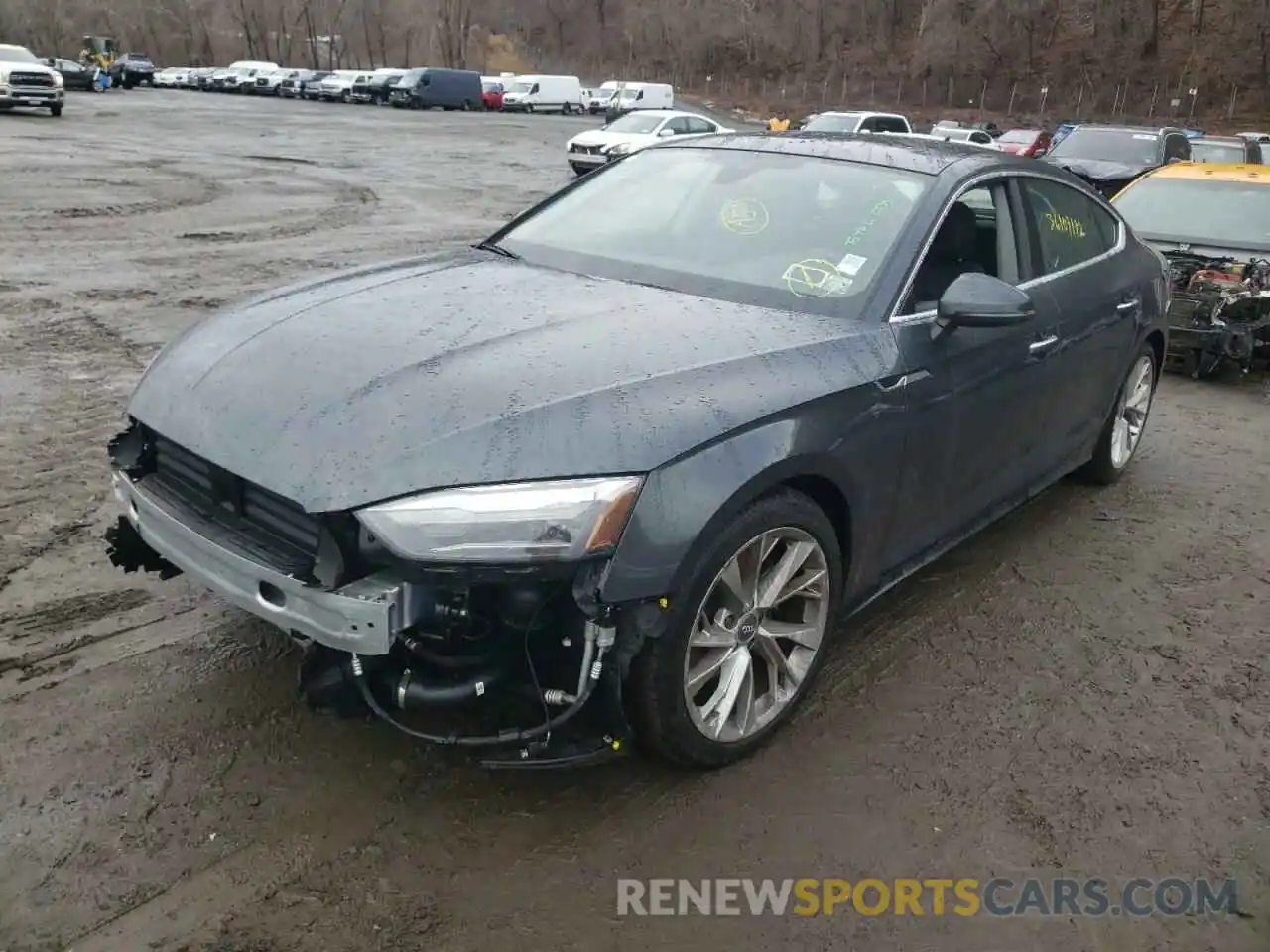 2 Photograph of a damaged car WAUABCF50MA009667 AUDI A5 2021