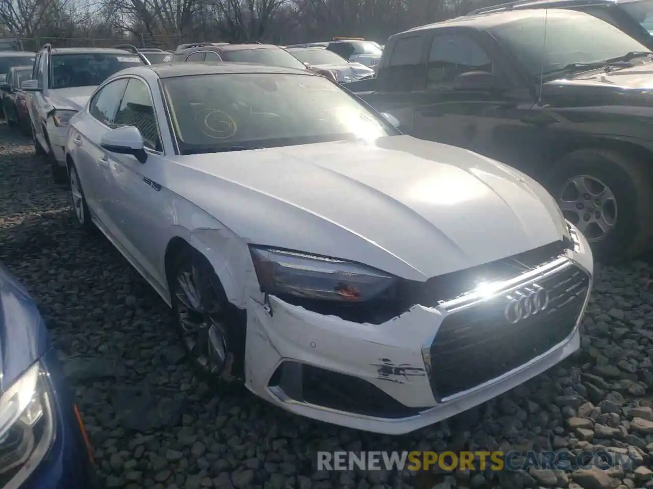 1 Photograph of a damaged car WAUABCF51MA044590 AUDI A5 2021