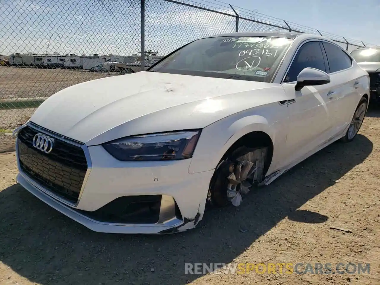 2 Photograph of a damaged car WAUABCF53MA043151 AUDI A5 2021