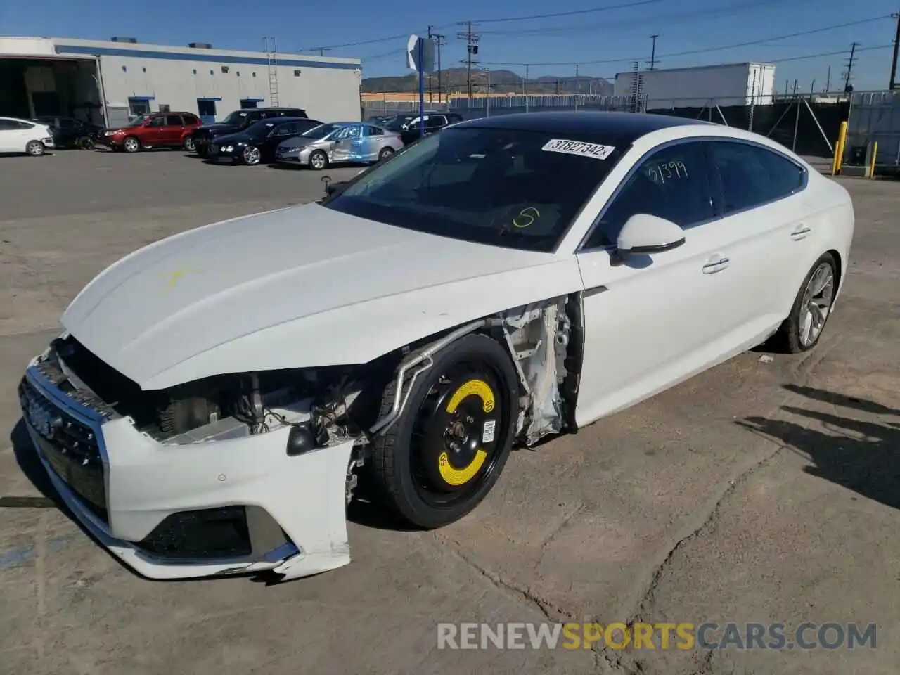 2 Photograph of a damaged car WAUABCF54MA025807 AUDI A5 2021