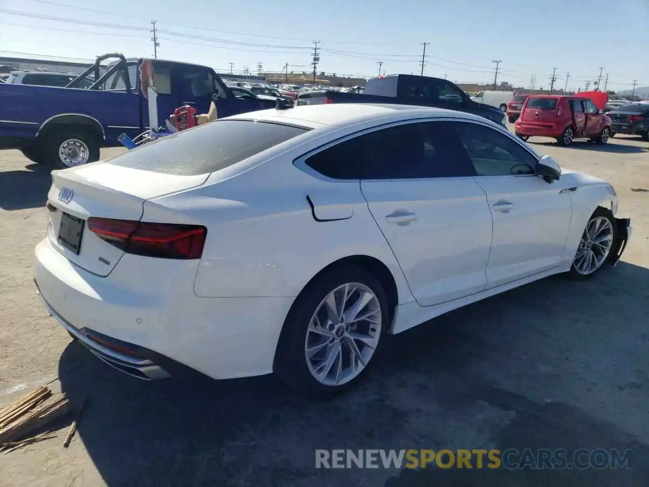 4 Photograph of a damaged car WAUABCF54MA025807 AUDI A5 2021