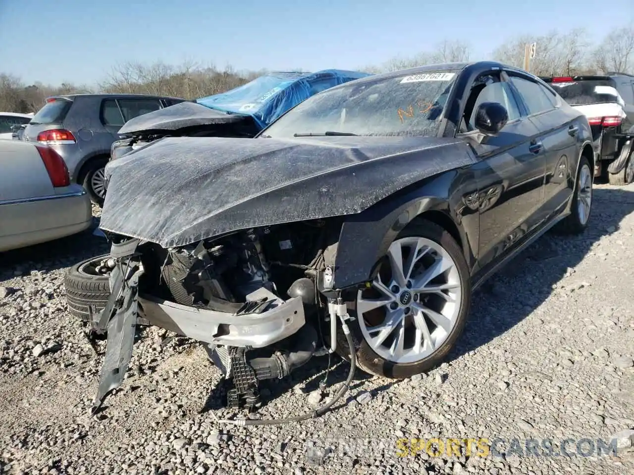 2 Photograph of a damaged car WAUABCF55MA024763 AUDI A5 2021