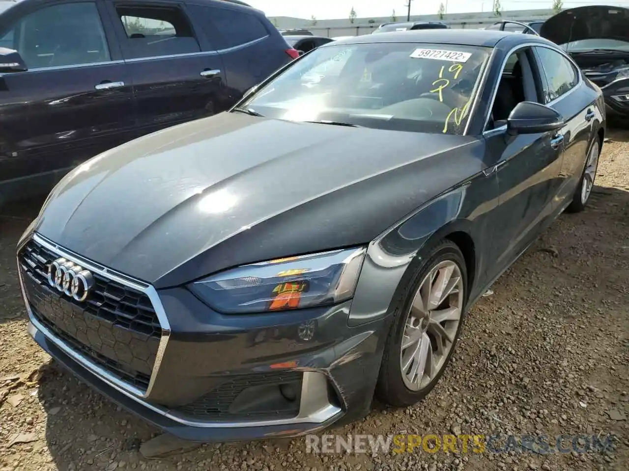 2 Photograph of a damaged car WAUABCF56MA026439 AUDI A5 2021