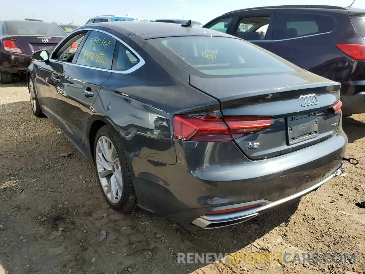 3 Photograph of a damaged car WAUABCF56MA026439 AUDI A5 2021