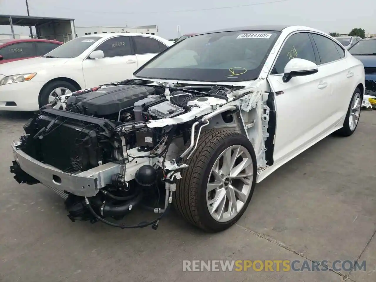 2 Photograph of a damaged car WAUABCF56MA040292 AUDI A5 2021