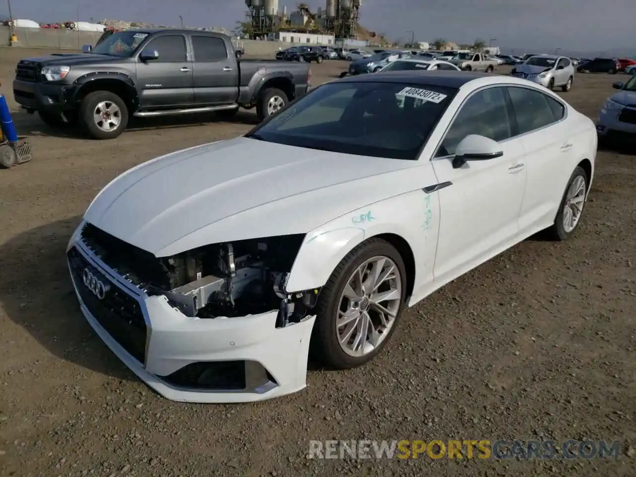 2 Photograph of a damaged car WAUABCF58MA001817 AUDI A5 2021