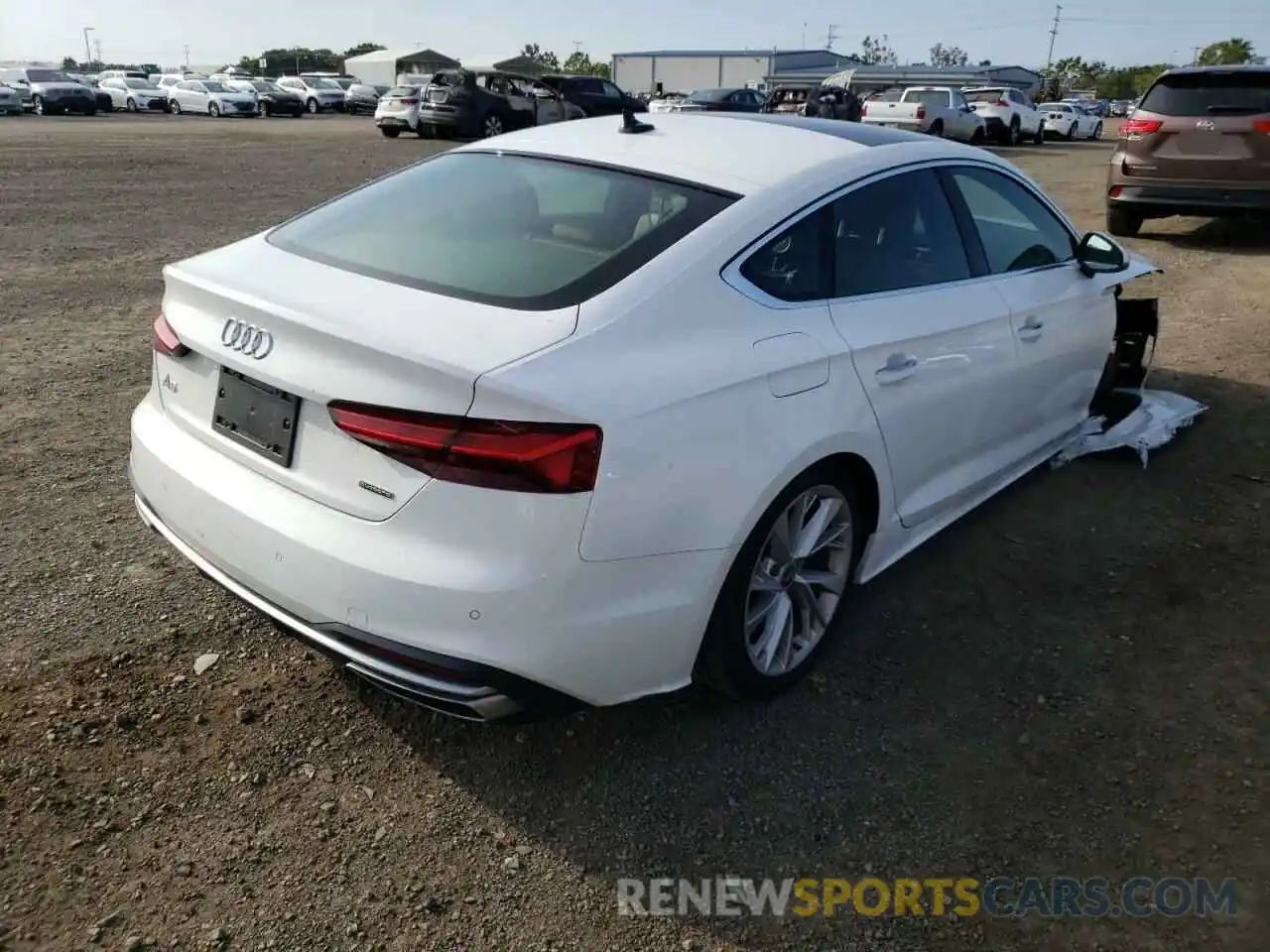 4 Photograph of a damaged car WAUABCF58MA001817 AUDI A5 2021