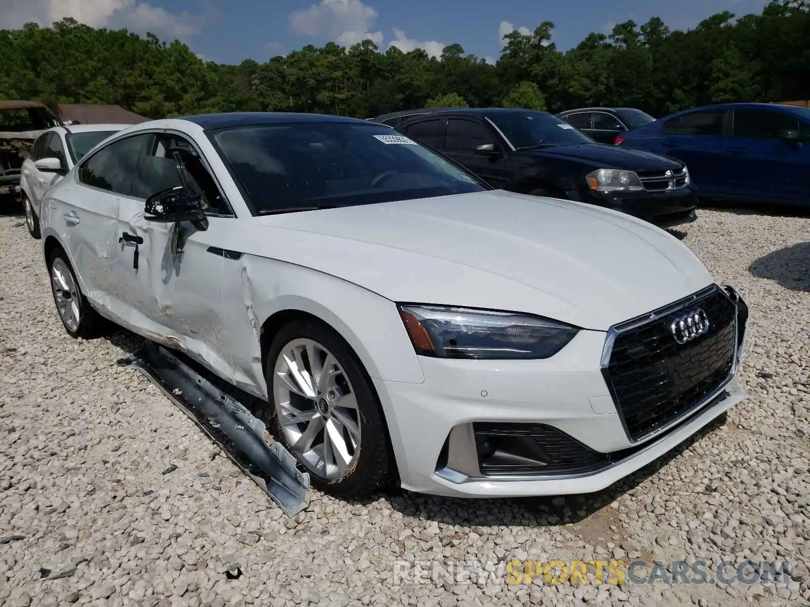 1 Photograph of a damaged car WAUABCF59MA037144 AUDI A5 2021