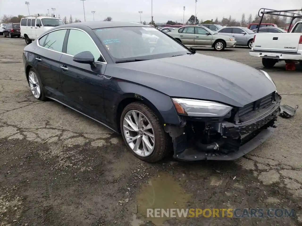 1 Photograph of a damaged car WAUABCF5XMA021762 AUDI A5 2021