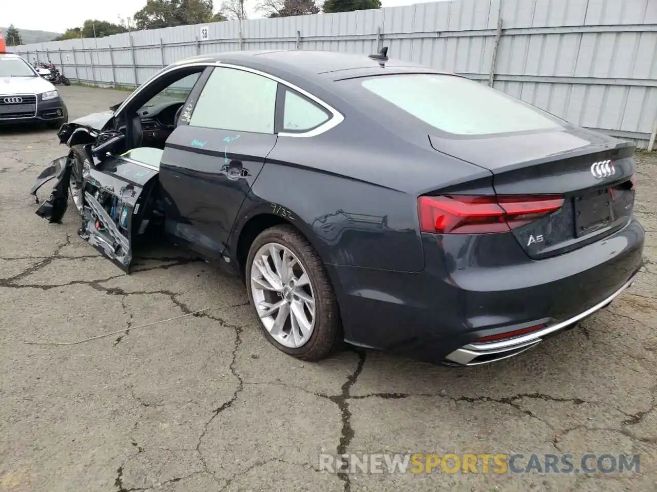 3 Photograph of a damaged car WAUABCF5XMA021762 AUDI A5 2021