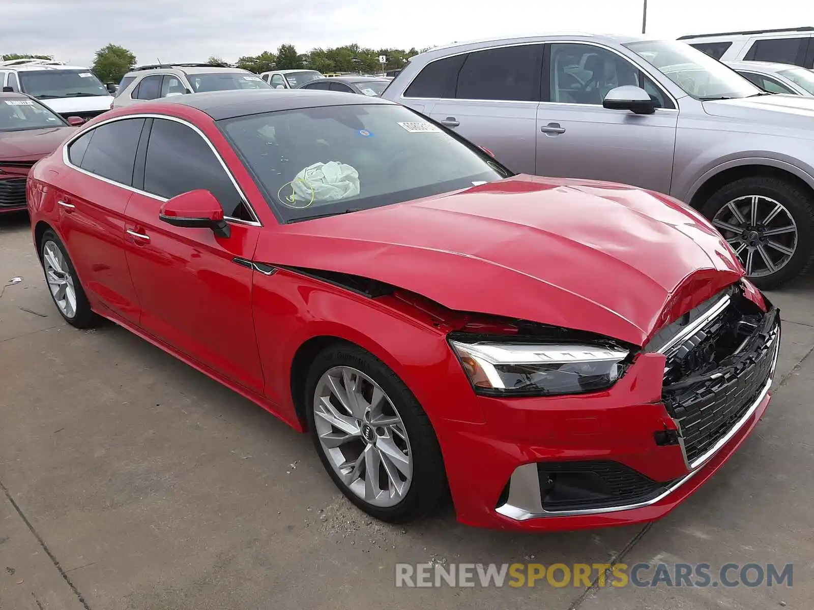 1 Photograph of a damaged car WAUBBCF57MA012344 AUDI A5 2021