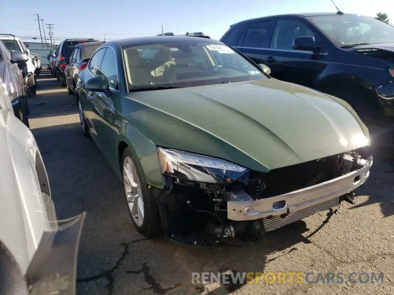 1 Photograph of a damaged car WAUCBCF50MA041298 AUDI A5 2021