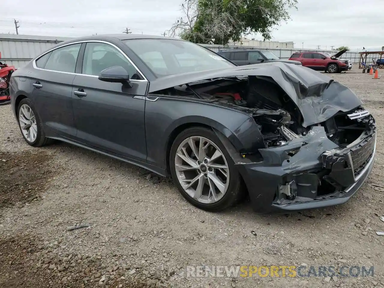 4 Photograph of a damaged car WAUCBCF50MA062684 AUDI A5 2021