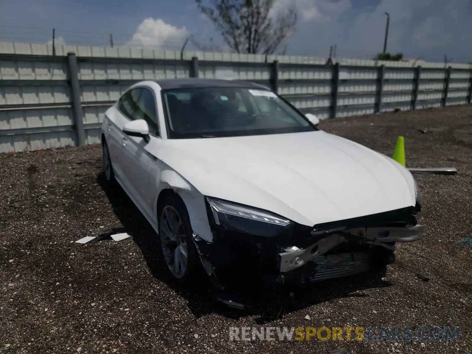 1 Photograph of a damaged car WAUCBCF58MA005472 AUDI A5 2021