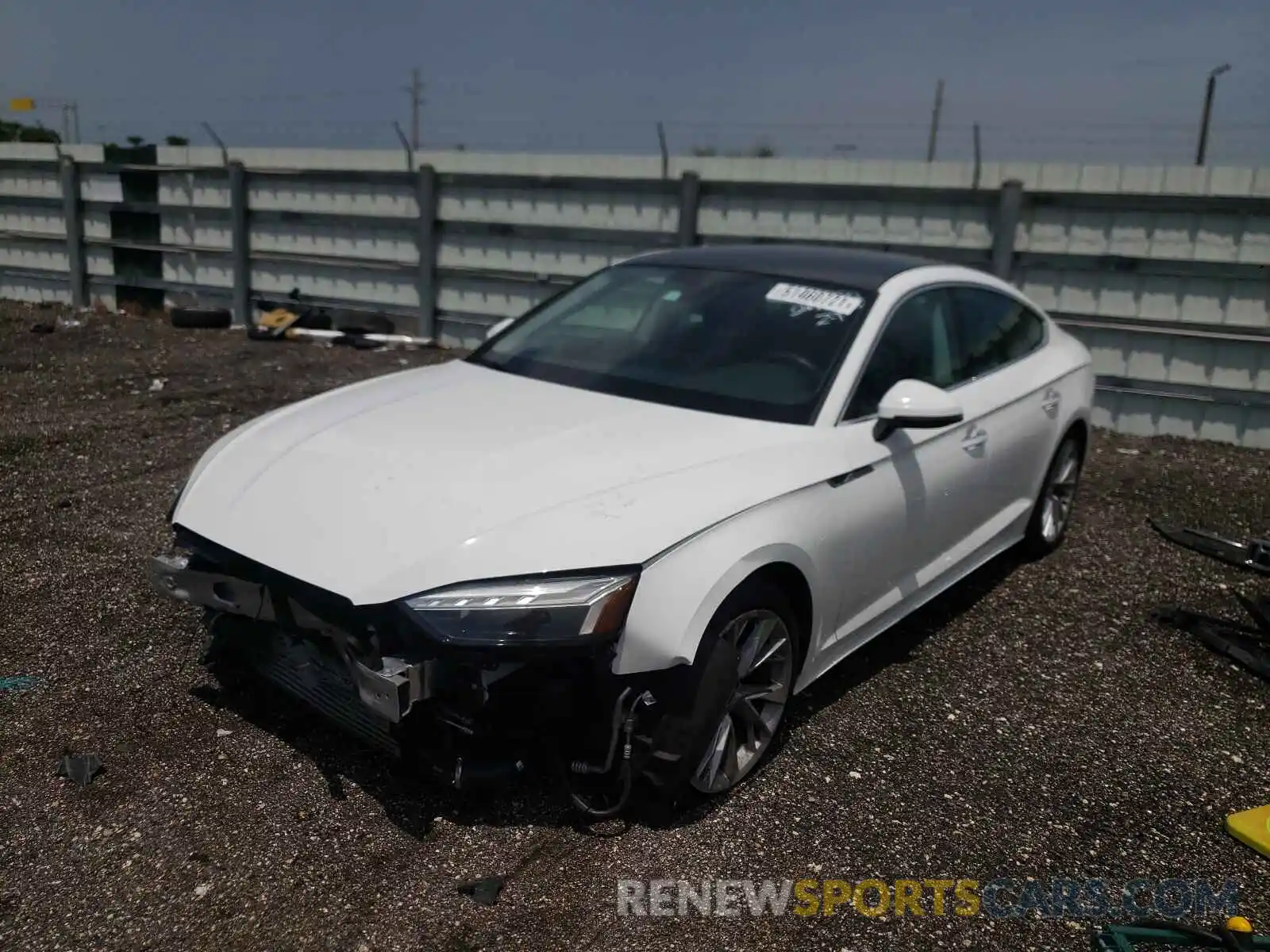 2 Photograph of a damaged car WAUCBCF58MA005472 AUDI A5 2021