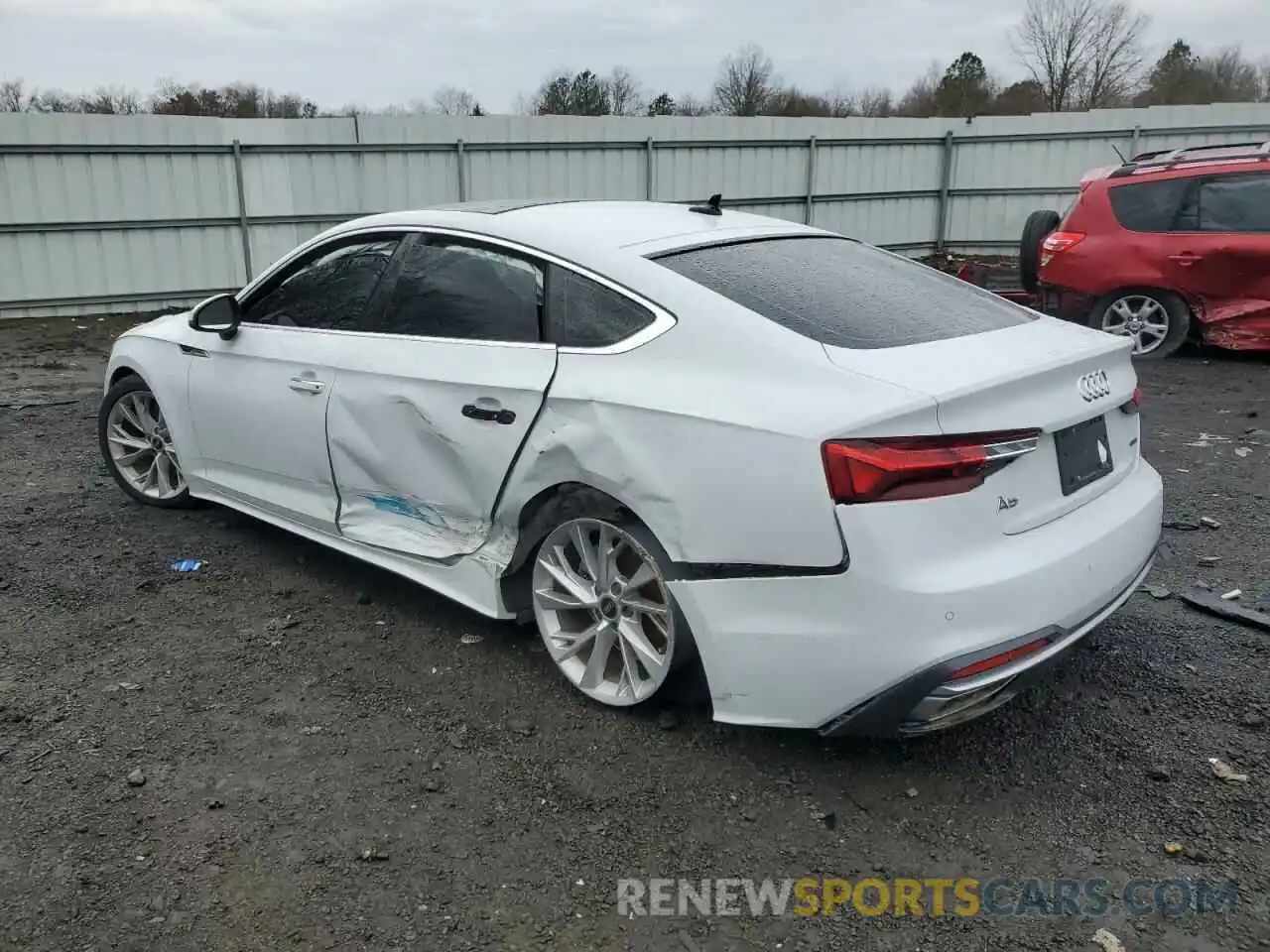 2 Photograph of a damaged car WAUCBCF58MA022885 AUDI A5 2021