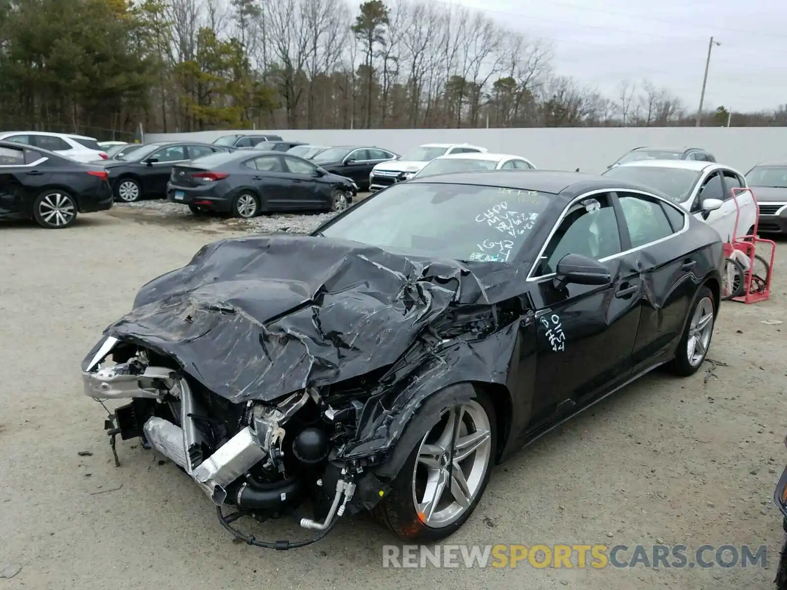 2 Photograph of a damaged car WAUDACF50MA010124 AUDI A5 2021