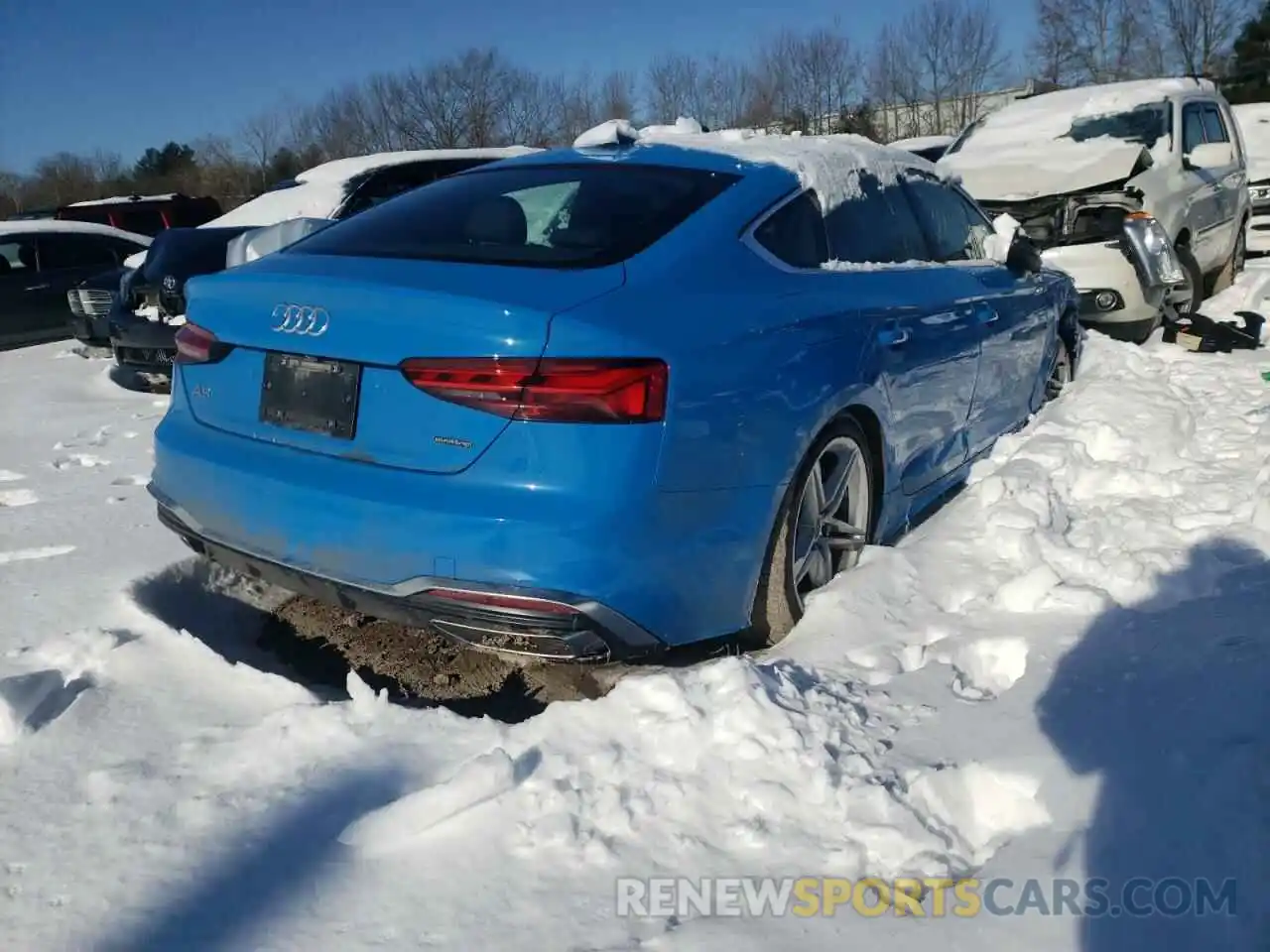 4 Photograph of a damaged car WAUDACF50MA012522 AUDI A5 2021