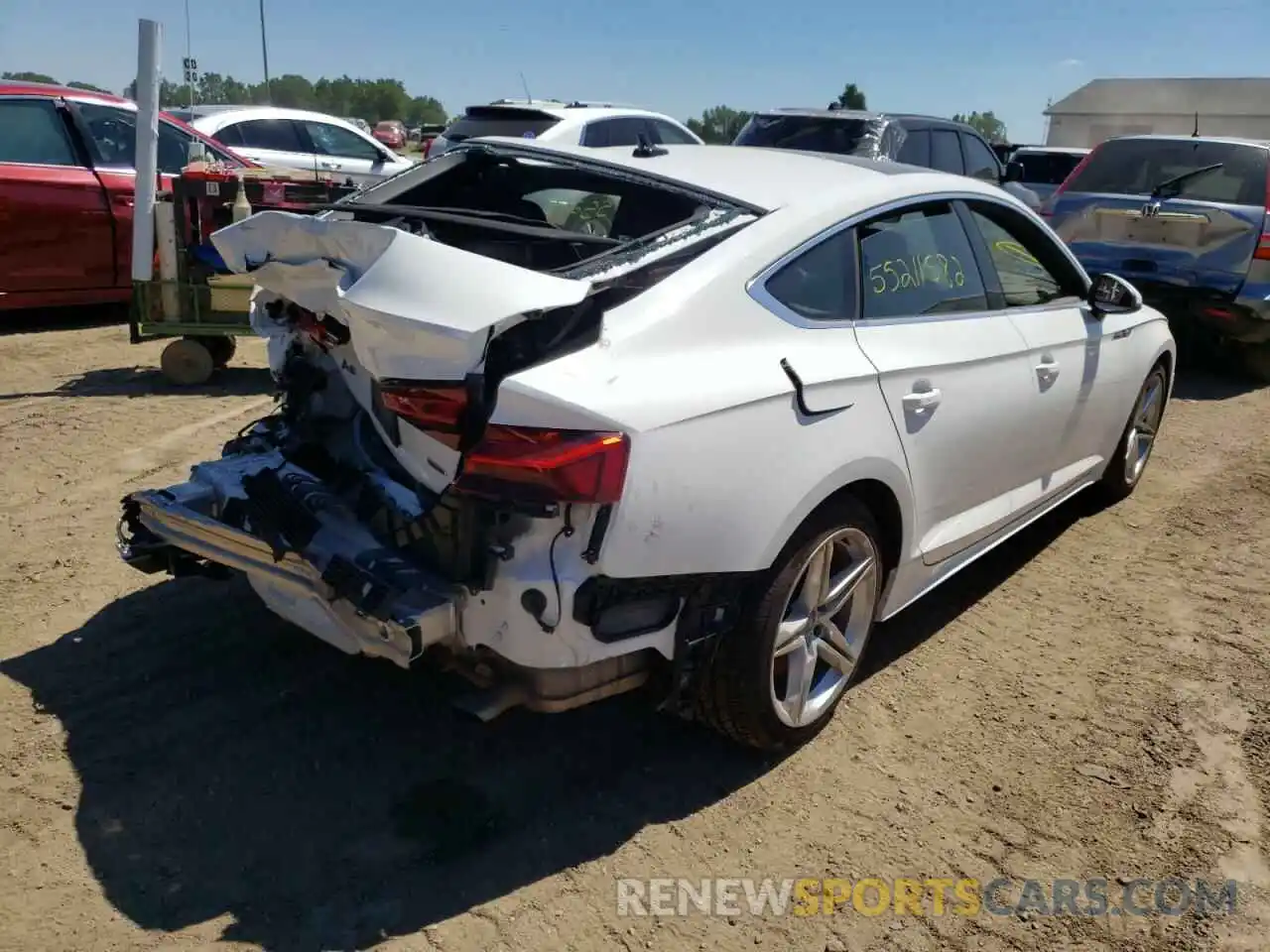 4 Photograph of a damaged car WAUDACF50MA015713 AUDI A5 2021