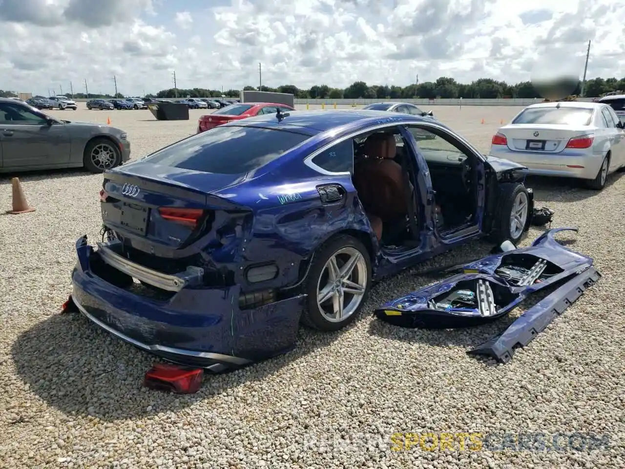 4 Photograph of a damaged car WAUDACF50MA023469 AUDI A5 2021