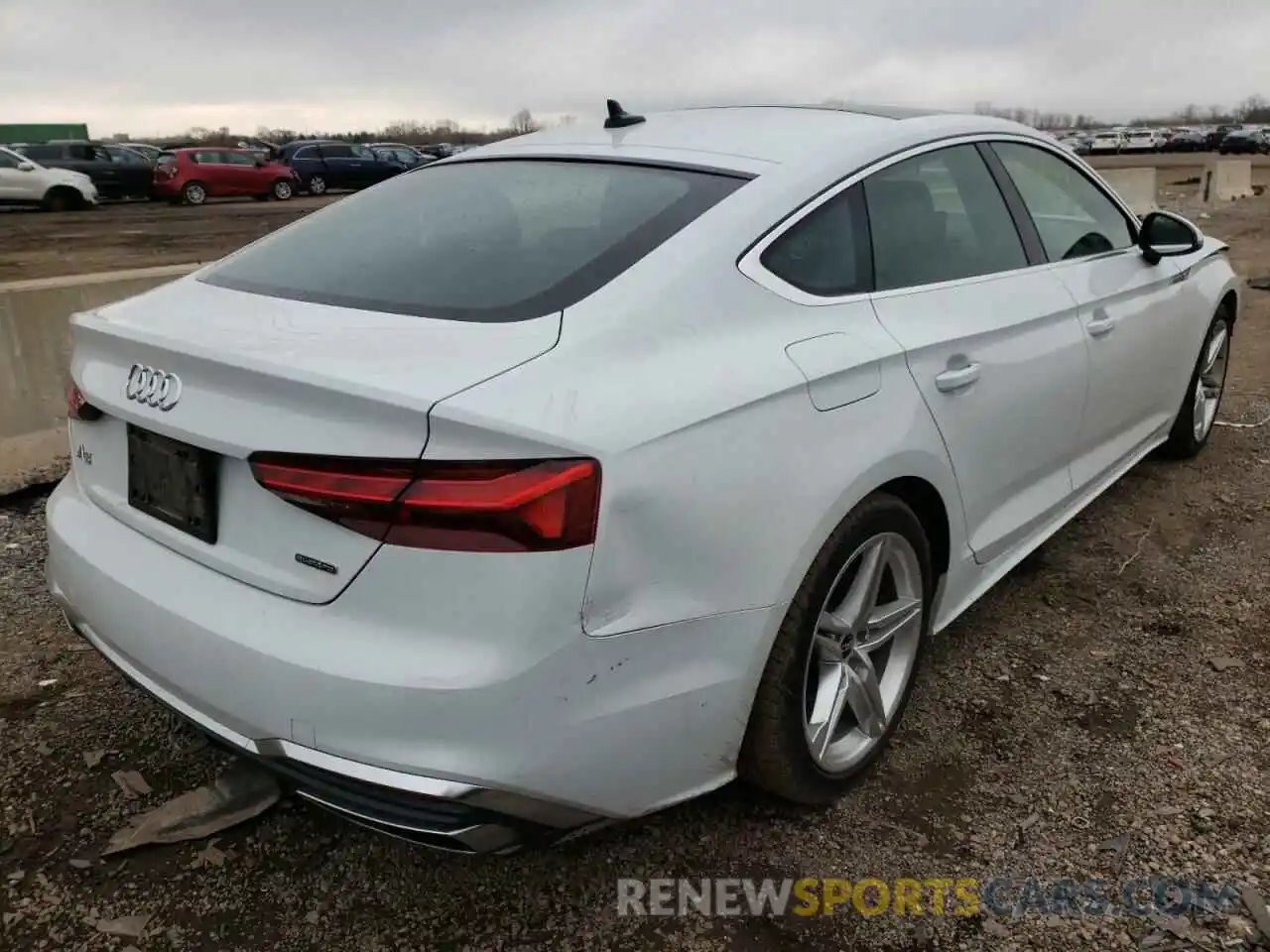 4 Photograph of a damaged car WAUDACF50MA059209 AUDI A5 2021