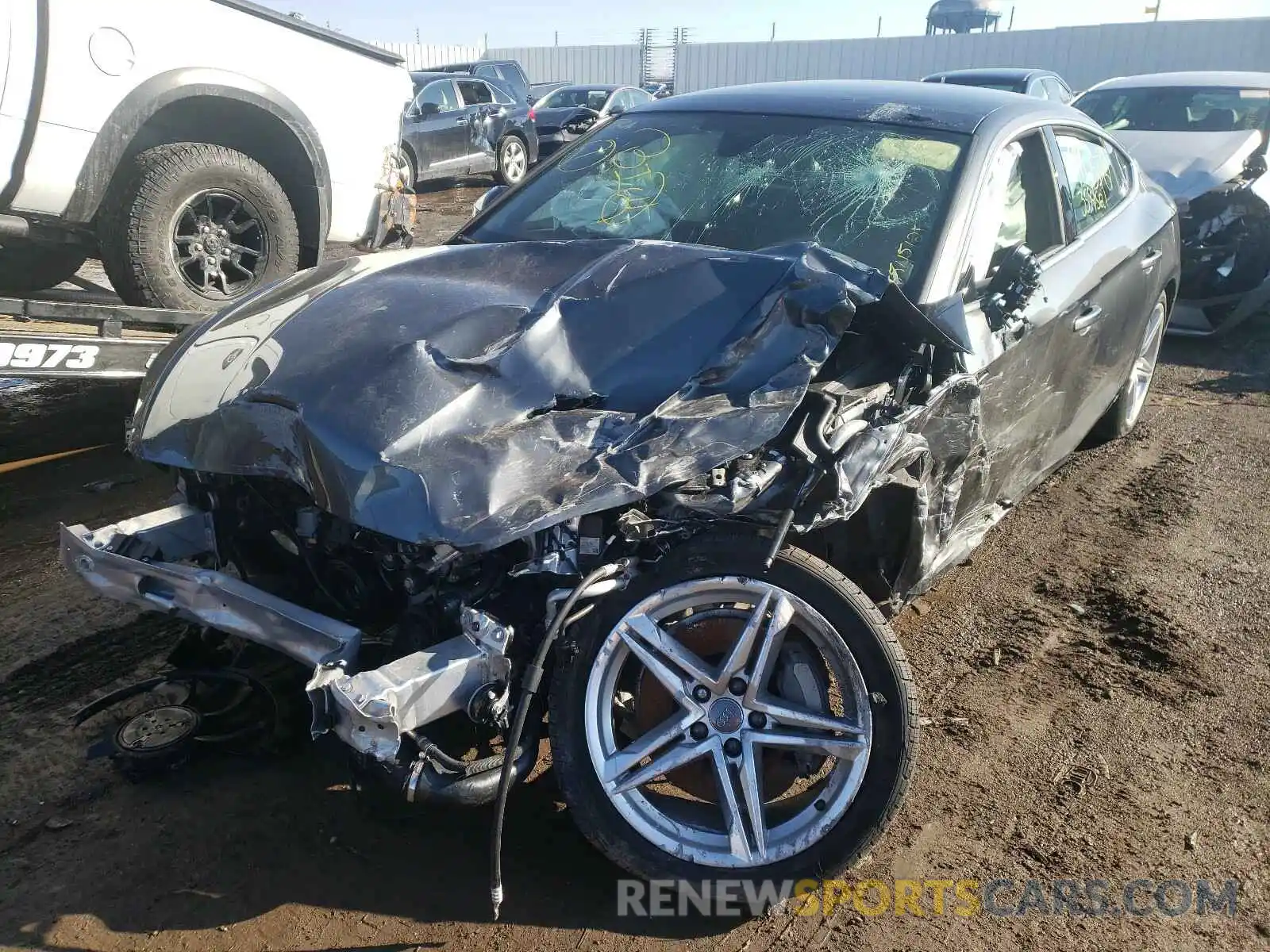 2 Photograph of a damaged car WAUDACF51MA012173 AUDI A5 2021